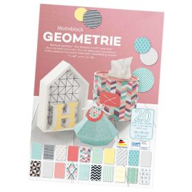 Geometrie Motivblock, 20 Blatt