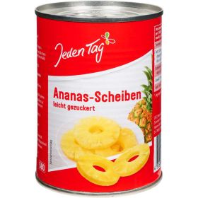 Ananas in Scheiben, leicht gezuckert