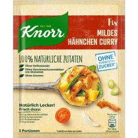 Fix-Würzmischung "Natürlich Lecker", mildes Hähnchen Curry