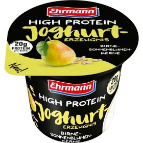 Joghurt-Erzeugnis, High Protein, Birne-Sonnenblumenkerne