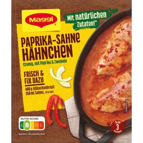 Gewürzmischung, Paprika-Sahne Hähnchen