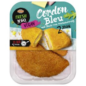 Globus Fresh ’n’ GO  Vegane Knusperschnitzel, Cordon bleu oder Veganer Backfisch, je 170–200 g