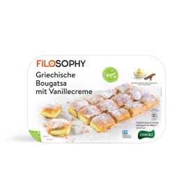 Bougatsa mit Vanillecreme, tiefgekühlt