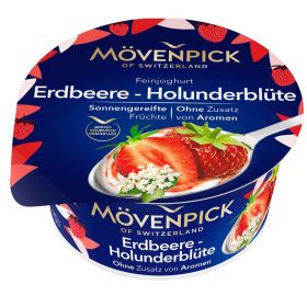 Rahmjoghurt, Erdbeere-Holunderblüte