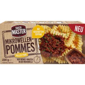 Mikrowellen Pommes Pulled Pork, tiefgekühlt