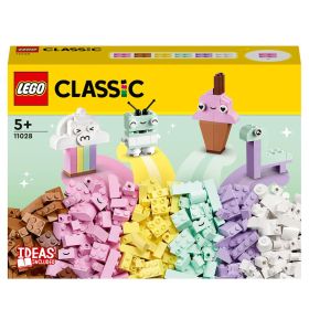 LEGO Classic 11028 Pastell Kreativ-Bauset, Bausteine für Kinder ab 5+