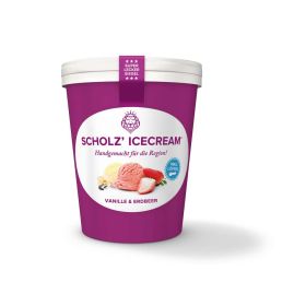 Eis, Vanille-Erdbeer