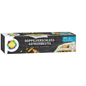 Doppelverschluss-Gefrierbeutel 1 l