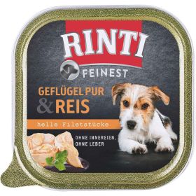 Hunde-Nassfutter Feinest, Geflügel/Reis