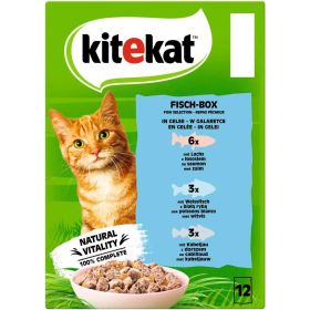 Katzen-Nassfutter Mix, Fisch-Box