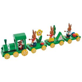 Eisenbahn mit Osterhasen