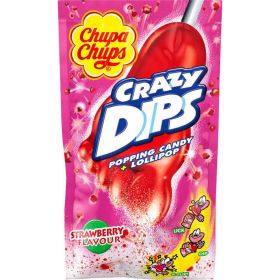 Lutscher "Crazy Dips", Erdbeere