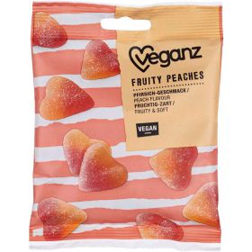 Vegane Fruchtgummi, Pfirsich Herzen