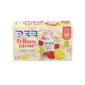 Eisbecher Erdbeere Zitrone