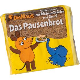 Vollkornbrot mit Möhrenstückchen & Quark "Das Pausenbrot"