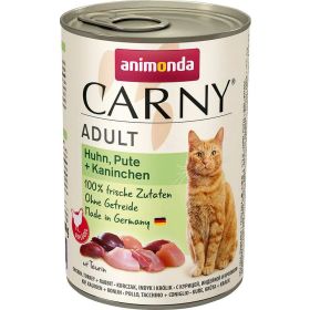 Katzen-Nassfutter Carny, Huhn/Pute/Kaninchen