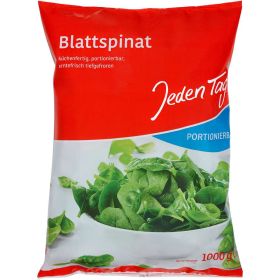 Blattspinat, portionierbar