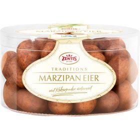 Marzipan-Eier mit Kakaopuder