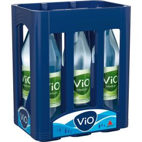 Mineralwasser, Medium, Glasflasche (6x 1,000 Liter)