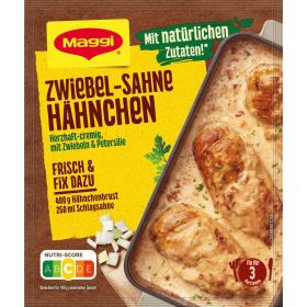 Fix Zwiebeln Sahne Hähnchen