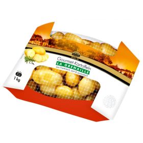 Globus Gold Gourmet Speisekartoffeln  festkochend gelbschalig „Grenaille“ oder  festkochend rotschalig „les Rouges“, je 1 kg-Pickup-Beutel