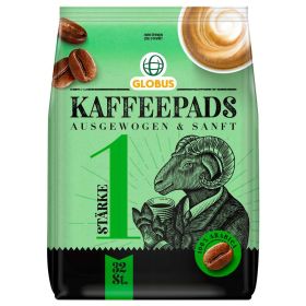 Kaffeepads Stärke 1, ausgewogen und sanft