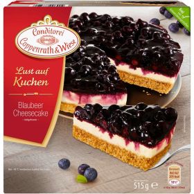 Kuchen: Blaubeer-Cheesecake, tiefgekühlt