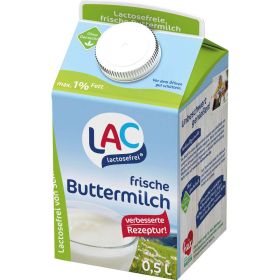 Buttermilch 1% Fett, laktosefrei