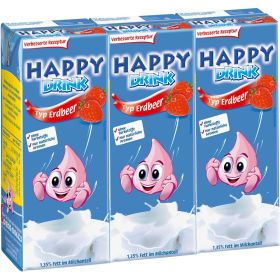 Link zu  Milchgetränk Happy Drink, Erdbeer