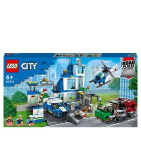 LEGO City 60316 Polizeistation mit Polizeiauto, Polizei-Spielzeug