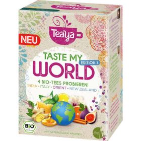 Bio Tees Taste my World, India, Italy, Orient, New Zealand
