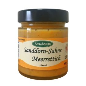 Link zu  Sanddorn-Sahne Meerrettich