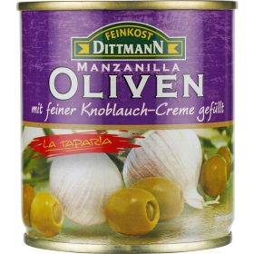 Link zu  Oliven, gefüllt mit Knoblauch-Creme