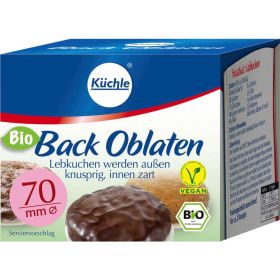 Bio Back Oblaten rund, 70mm