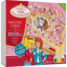 Meistertorte Bibi & Tina Erdbeer-Vanille. tiefgekühlt