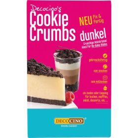 Kekskrümel für Kuchen, Cookie Crumbs dunkel