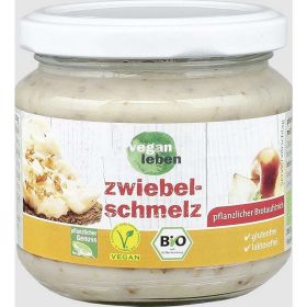 Bio Brotaufstrich, veganer Zwiebelschmelz