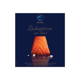 Lachsspitzen mit Haut