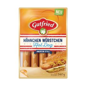 Hähnchen Würstchen, Hot Dog