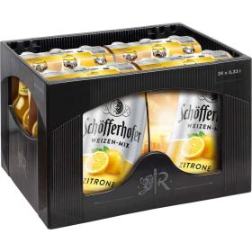 Biermischgetränk, Weizen-Mix Zitrone 2,5% (4x Träger in der Kiste zu je  6x 0,330 Liter)