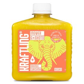 Ingwer Shots Orange Curcuma im Flachmann