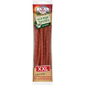 Würzige Tyrolini, Salami-Sticks