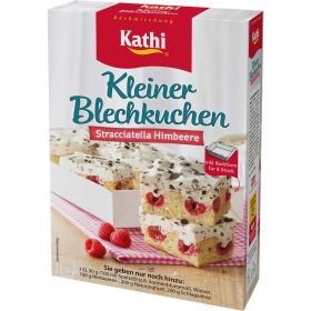 Link zu  Kleiner Blechkuchen Stracciatella Himbeere