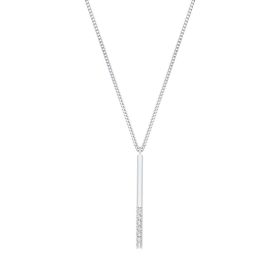 Damen Halskette/ Collier mit Anhänger aus Silber 925 mit Zirkonia (4056867028073)