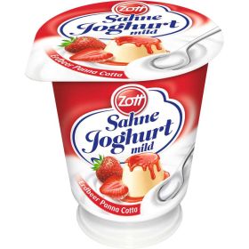 Sahnejoghurt, Erdbeer Panna Cotta