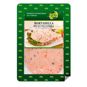 Mortadella, mit Ei