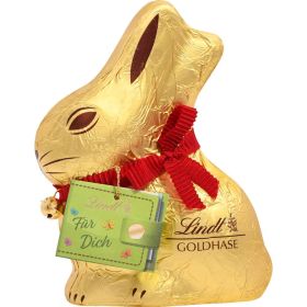 Schoko-Hase, mit Geschenkumschlag