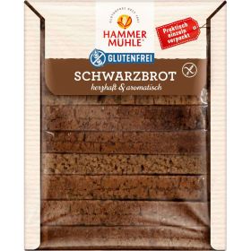 Herzhaftes Schwarzbrot, glutenfrei