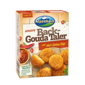 Back-Gouda Taler mit Hot-Salsa Dip, tiefgekühlt