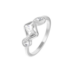 Ring mit Stein aus Silber 925 mit Zirkonia